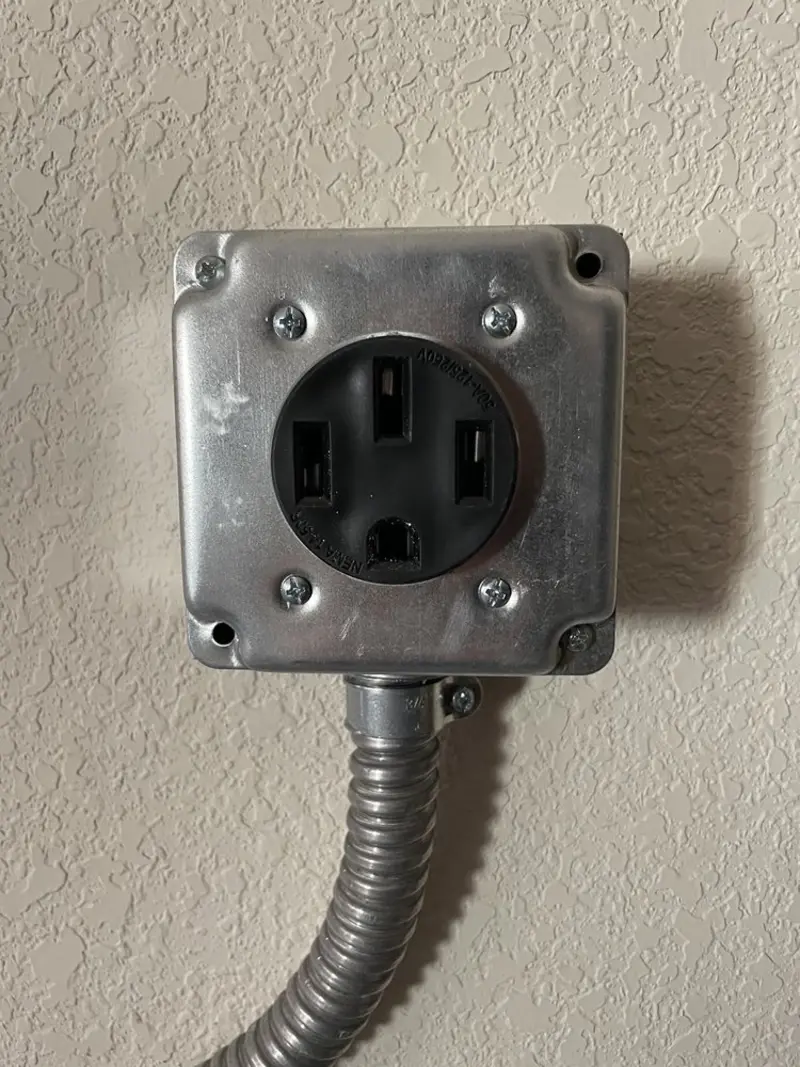 NEMA 14-50 outlet installed for Electrical Panel Upgrade in Kennesaw